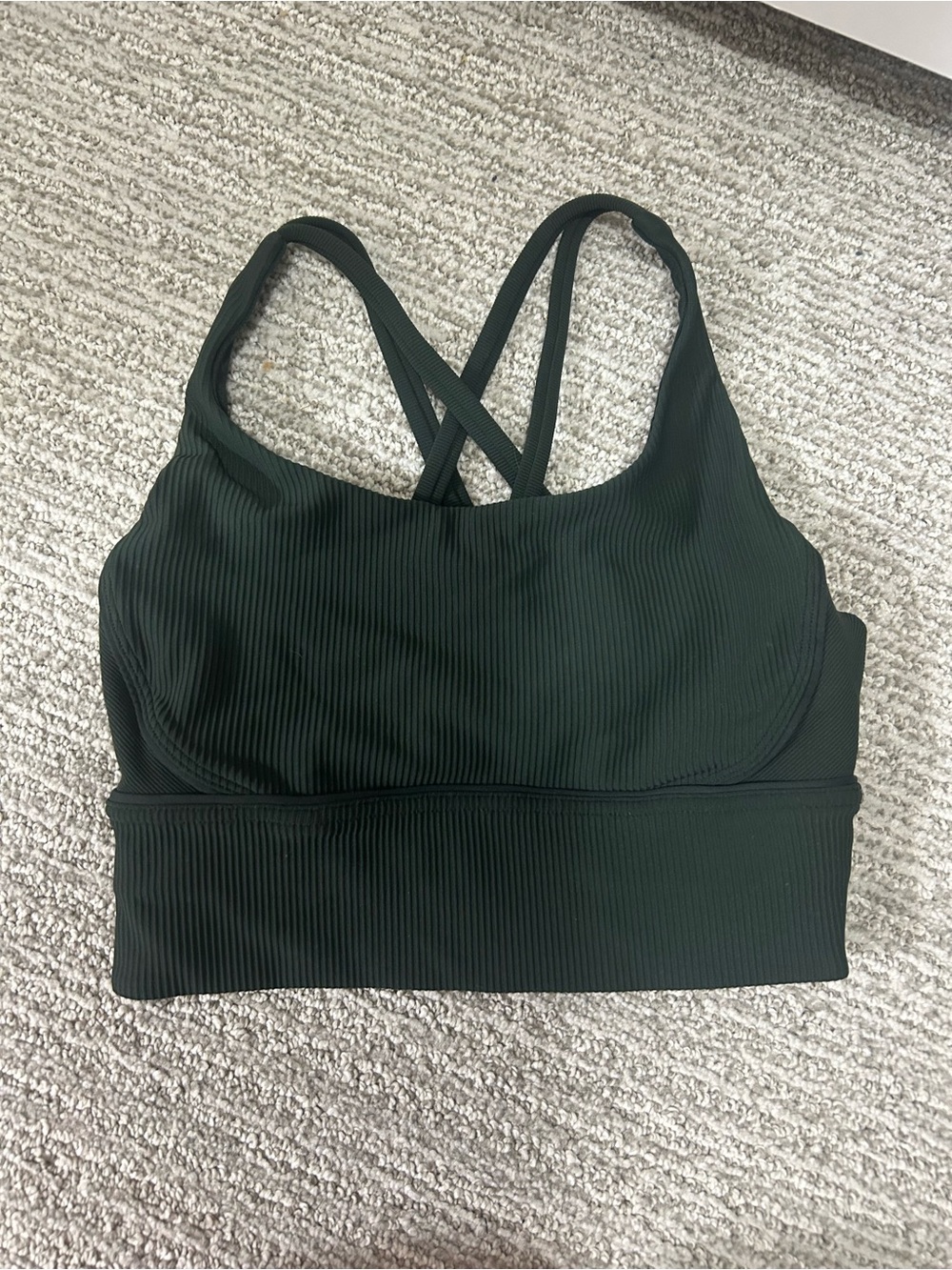 Lululemon dark green sports bra size 4 - Picture 1 of 3